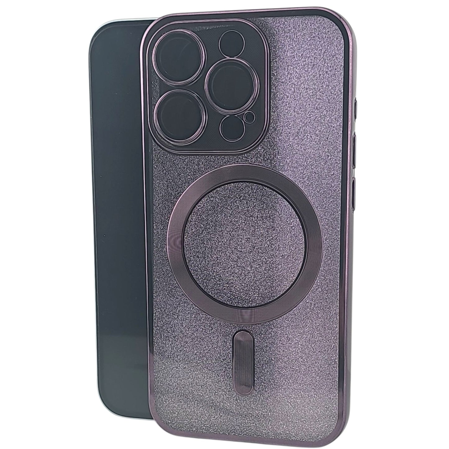 Husa de Protectie 2 in 1, Klevo, pentru Apple iPhone 15 Pro, Compatibila MagSafe, Magnetica, cu Protectie Lentila, din TPU, Mov