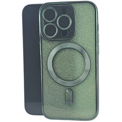 Husa de Protectie 2 in 1, Klevo, pentru Apple iPhone 15 Pro Max, Compatibila MagSafe, Magnetica, cu Protectie Lentila, din TPU, Verde