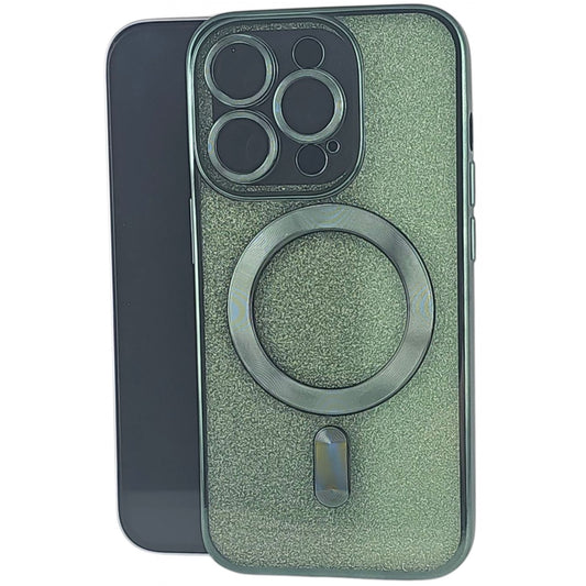 Husa de Protectie 2 in 1, Klevo, pentru Apple iPhone 15 Pro Max, Compatibila MagSafe, Magnetica, cu Protectie Lentila, din TPU, Verde