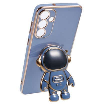 Husa Telefon 2in1, Klevo, Compatibila Samsung Galaxy S21 FE, Carcasa TPU cu Suport Inclus Tip Astronaut, Protectie Camere, Albastru