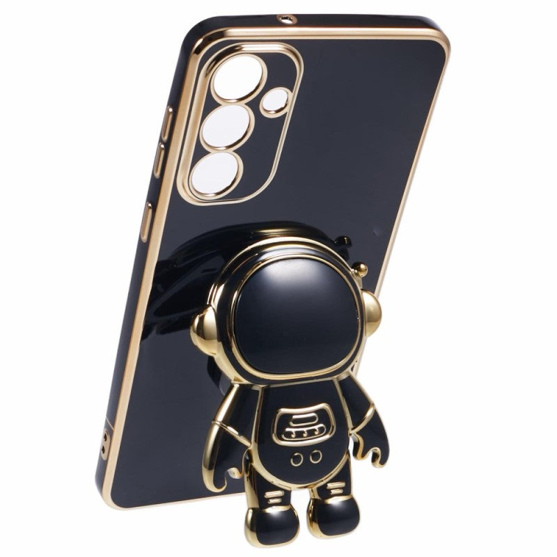 Husa Telefon 2in1, Klevo, Compatibila Samsung Galaxy S21 FE, Carcasa TPU cu Suport Inclus Tip Astronaut, Protectie Camere, Negru