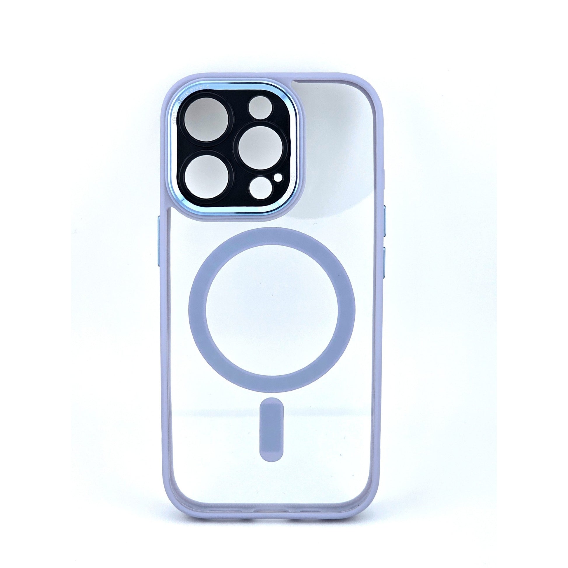 Husa de Protectie Compatibil cu iPhone 16 Pro Max, Klevo, Incarcare Wireless, Tehnologie Magsafe, Carcasa din TPU/ PC, Protectie Camera, Antisoc, Antizgariere, Mov(lila) - Transparent