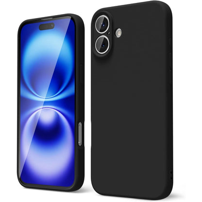 Husa de Protectie Matte TPU, Klevo, pentru Apple iPhone 16 Plus, Protectie Camera, Antisoc, Antizgariere, Antialunecare, Acoperire Completa, Negru