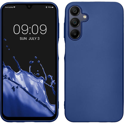 Husa de Protectie Matte TPU, Klevo, pentru Samsung Galaxy A15, Protectie Camera, Antisoc, Antizgariere, Antialunecare, Acoperire Completa, Albastru