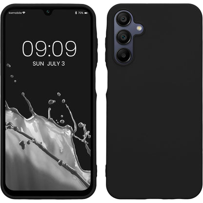 Husa de Protectie Matte TPU, Klevo, pentru Samsung Galaxy A15, Protectie Camera, Antisoc, Antizgariere, Antialunecare, Acoperire Completa, Negru