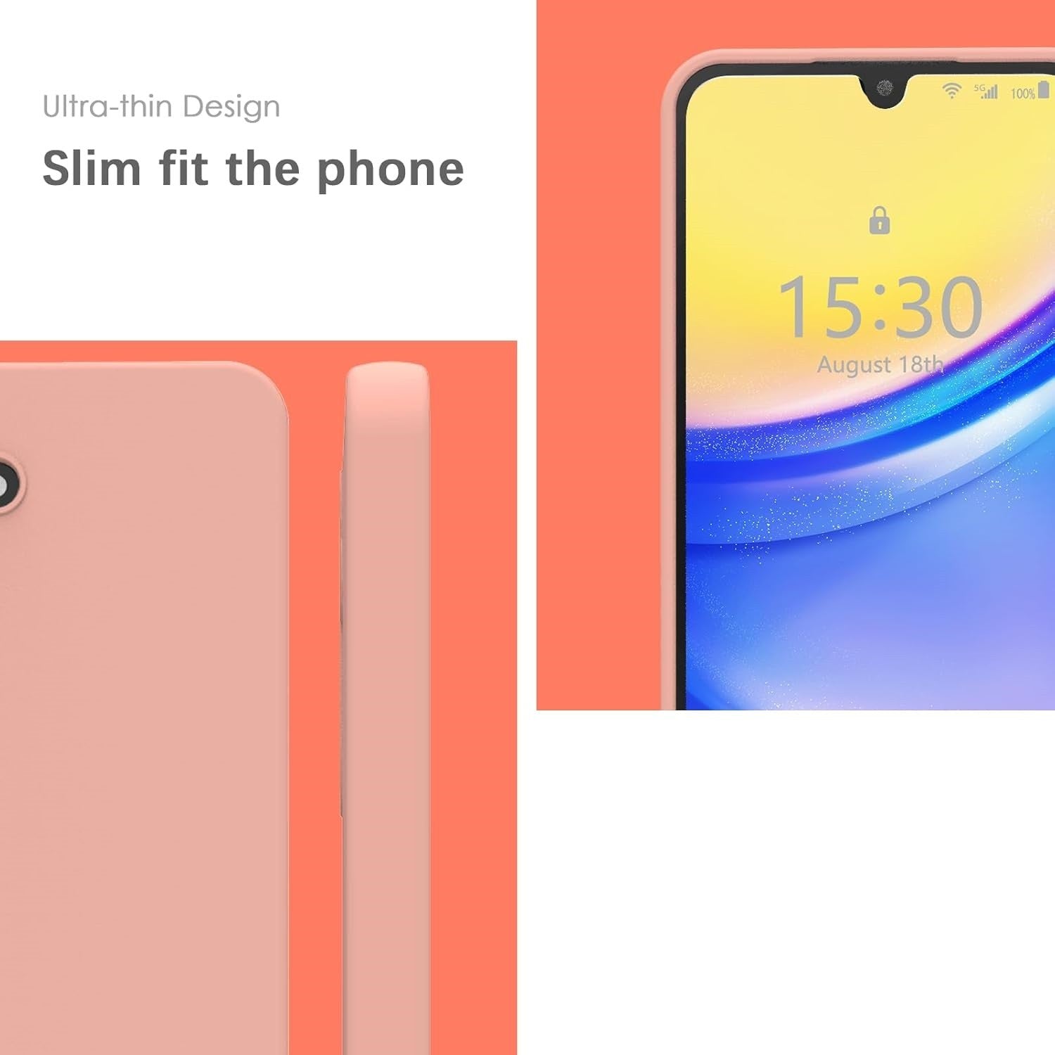 Husa de Protectie Matte TPU, Klevo, pentru Samsung Galaxy A15, Protectie Camera, Antisoc, Antizgariere, Antialunecare, Acoperire Completa, Roz