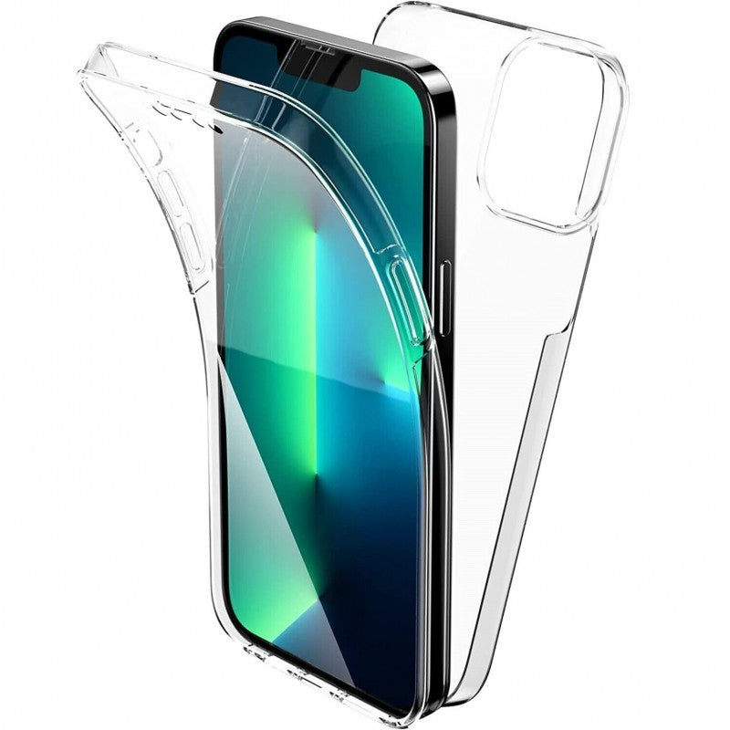 Husa de protectie Klevo 360 grade, PC+TPU+Folie policarbonat, pentru Apple iPhone 14 Pro Max , Transparent