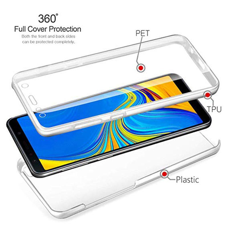 Husa de protectie Klevo 360 grade, PC+TPU+Folie policarbonat, pentru Samsung Galaxy A23 5G , Transparent