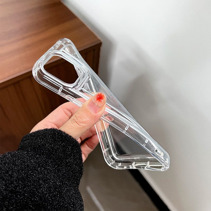 Husa de protectie Klevo, Airbag Shock Absorption, TPU, pentru Apple iPhone 14 Pro Max , Transparent