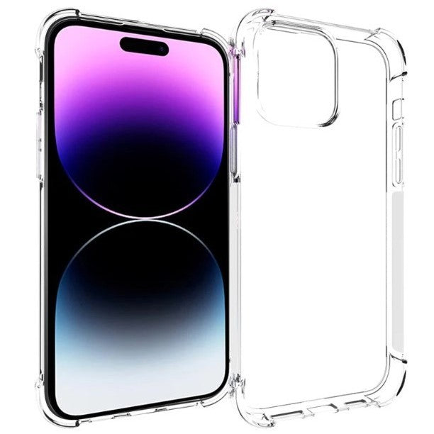 Husa de protectie Klevo, TPU, pentru Apple iPhone 15 Pro, Antisoc, Protectie colturi, Rezistenta la impact, 1.5 mm, Transparenta