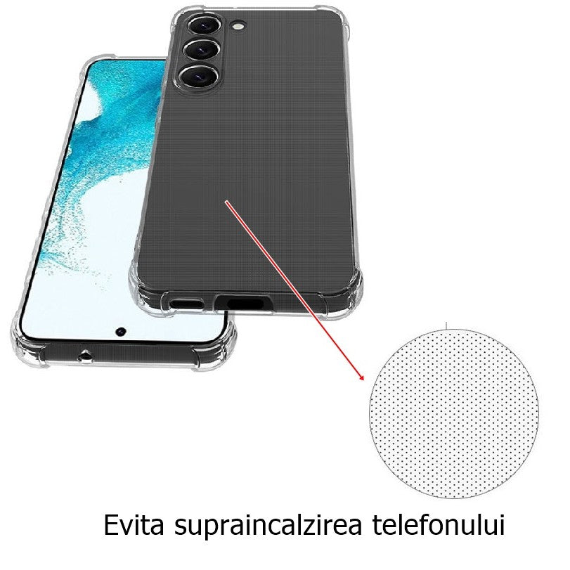 Husa de protectie Klevo, TPU, pentru Samsung A13 5G / A04S, Antisoc, Protectie colturi, Rezistenta la impact, Transparenta