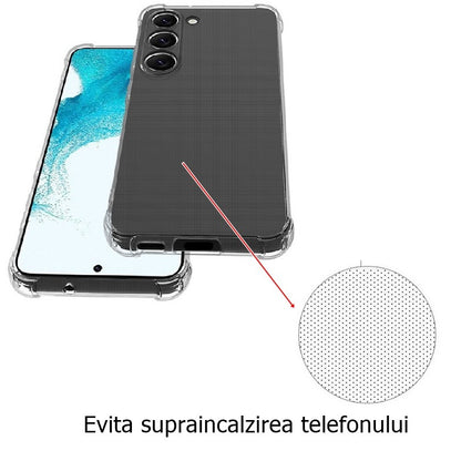 Husa de protectie Klevo, TPU, pentru Samsung A13 5G / A04S, Antisoc, Protectie colturi, Rezistenta la impact, Transparenta