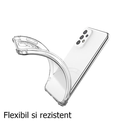 Husa de protectie Klevo, TPU, pentru Samsung A53 5G, Antisoc, Protectie colturi, Rezistenta la impact, Transparenta