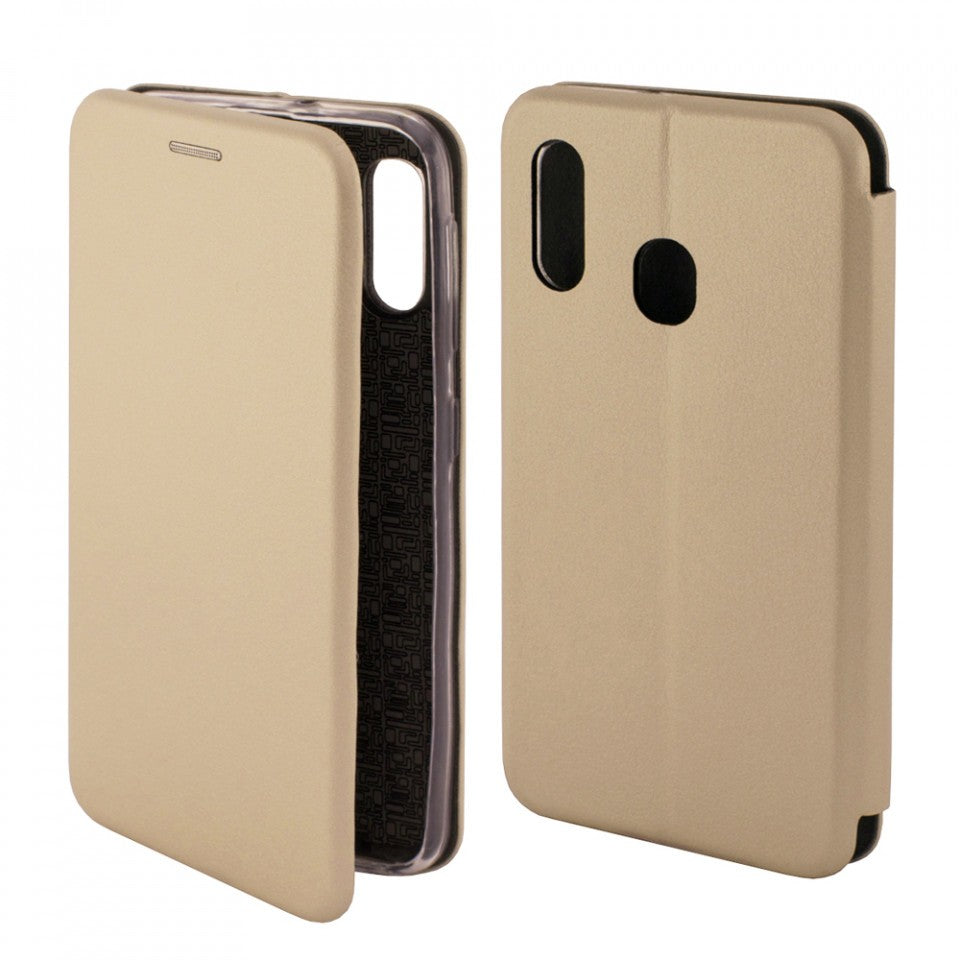 Husa de protectie Klevo compatibila cu Apple iPhone 12 Pro Max Magnet Book Case Auriu