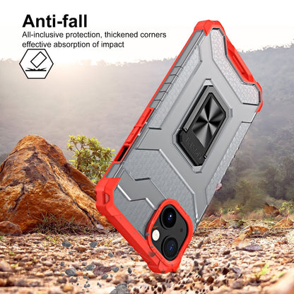 Husa de protectie Klevo compatibila cu Apple iPhone 13 Acrylic Armor cu suport Rosu
