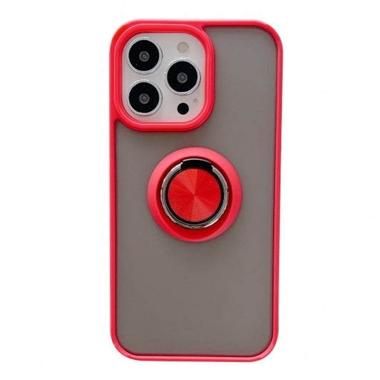 Husa de protectie Klevo compatibila cu Apple iPhone 13,Defender cu prindere inel,Rosu