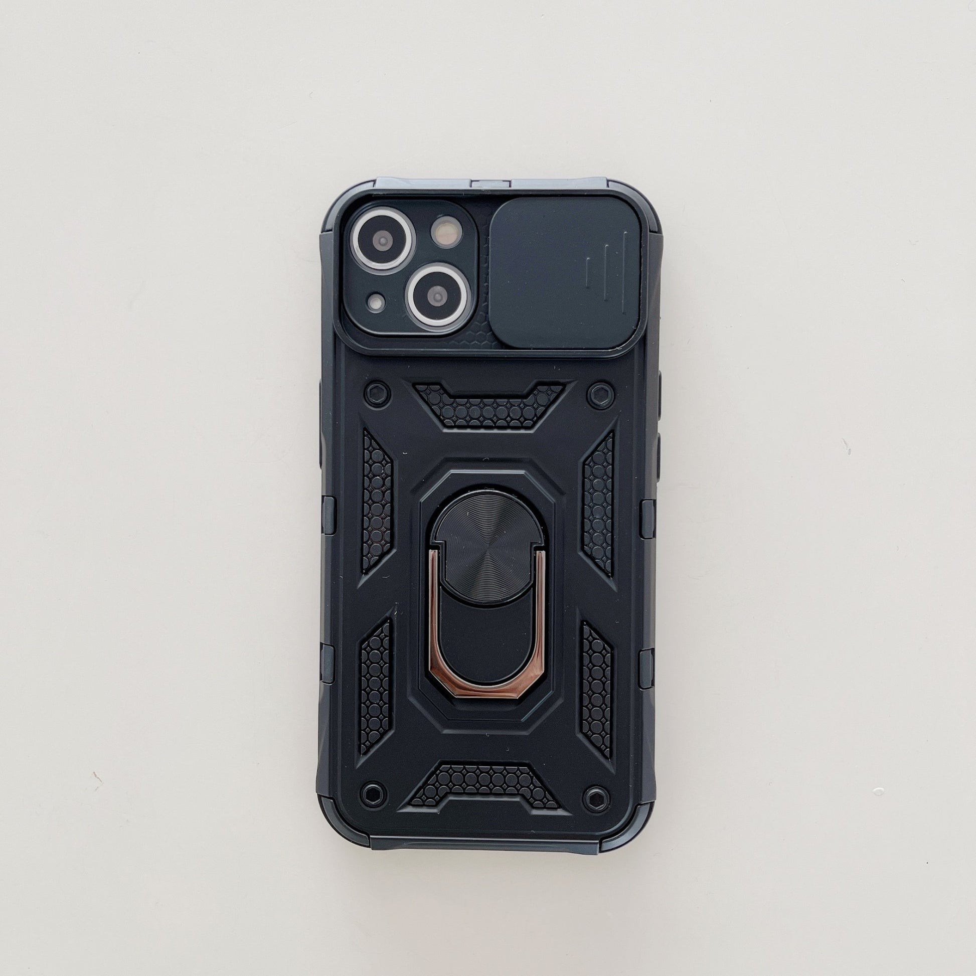 Husa de protectie Klevo compatibila cu Apple iPhone 13 Defender Model 4 cu suport,Negru