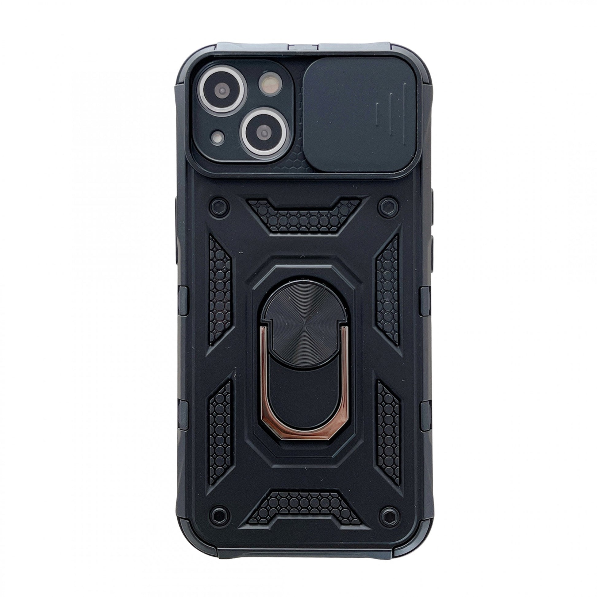 Husa de protectie Klevo compatibila cu Apple iPhone 13 Defender Model 4 cu suport,Negru