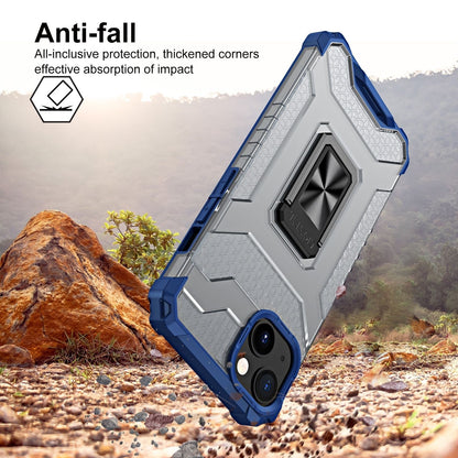 Husa de protectie Klevo compatibila cu Apple iPhone 13 Mini Acrylic Armor cu suport Albastru