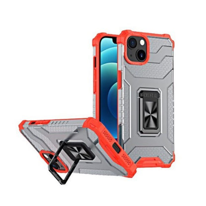 Husa de protectie Klevo compatibila cu Apple iPhone 13 Mini Acrylic Armor cu suport Rosu