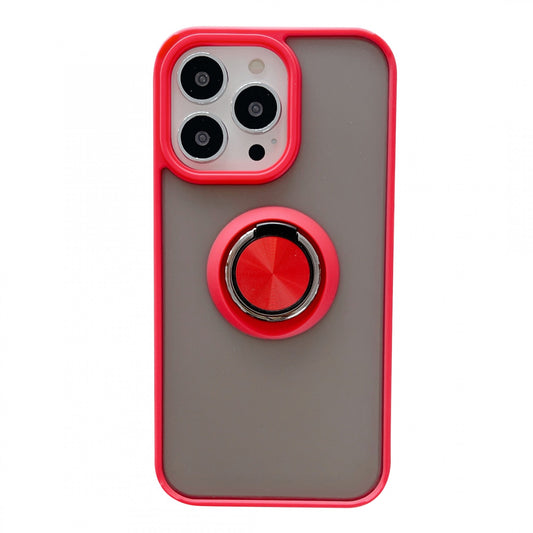 Husa de protectie Klevo compatibila cu Apple iPhone 13 Mini,Defender cu prindere inel,Rosu