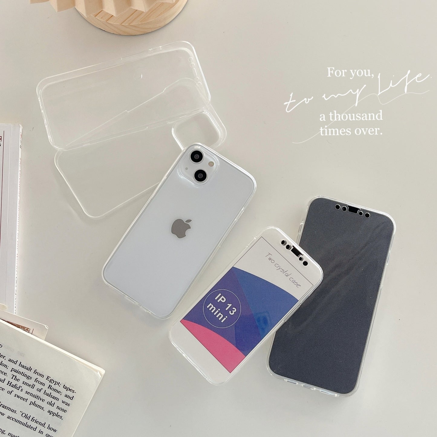 Husa de protectie Klevo compatibila cu Apple iPhone 13 Mini Full Tpu 360 Transparent