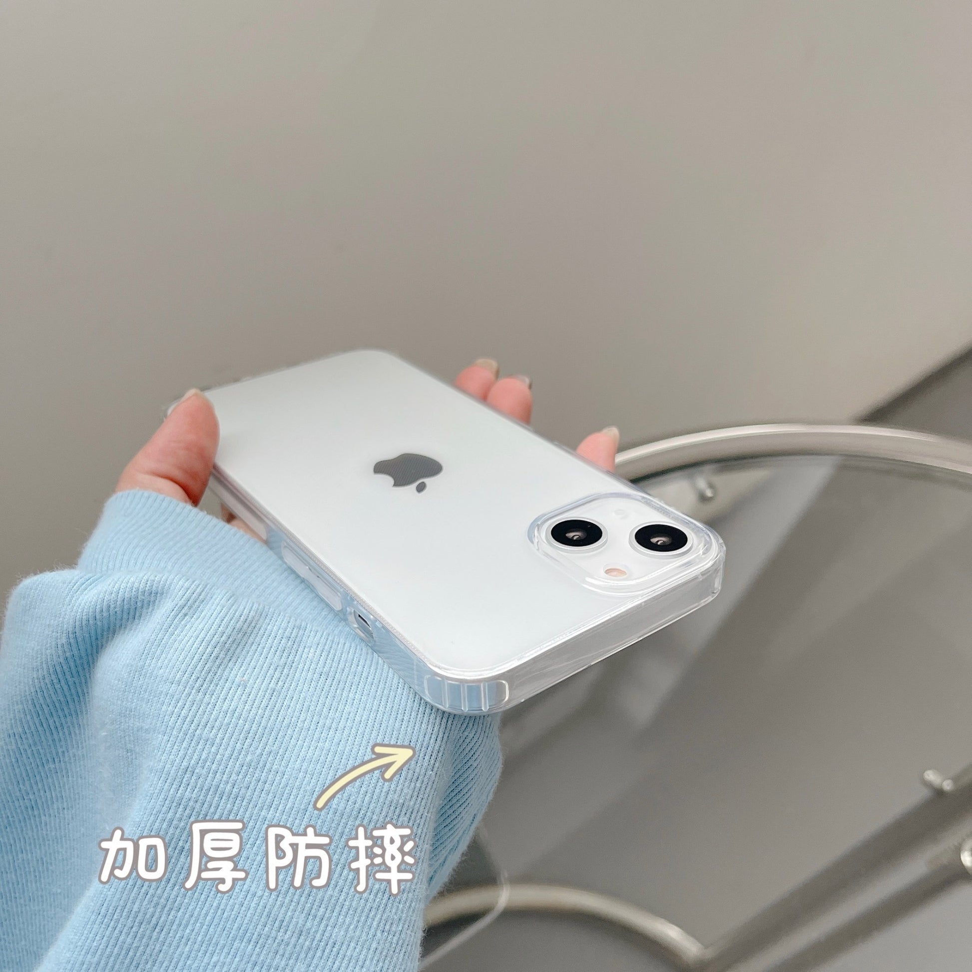 Husa de protectie Klevo compatibila cu Apple iPhone 13 Mini Protect Plus Transparent