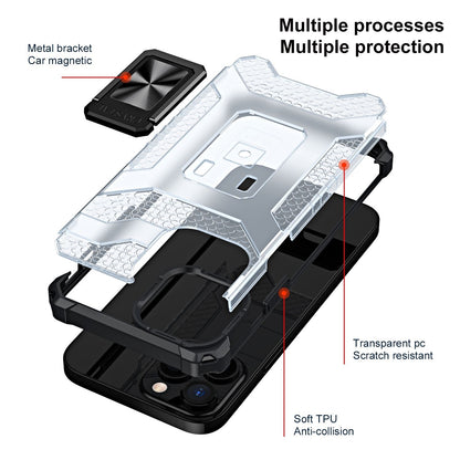 Husa de protectie Klevo compatibila cu Apple iPhone 13 Pro Acrylic Armor cu suport Negru