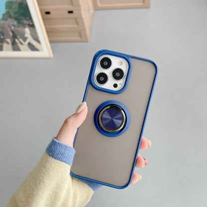 Husa de protectie Klevo compatibila cu Apple iPhone 13 Pro,Defender cu prindere inel,Albastru