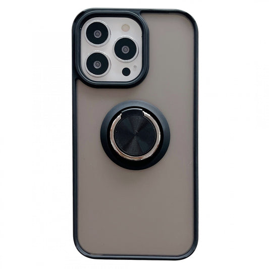 Husa de protectie Klevo compatibila cu Apple iPhone 13 Pro,Defender cu prindere inel,Negru