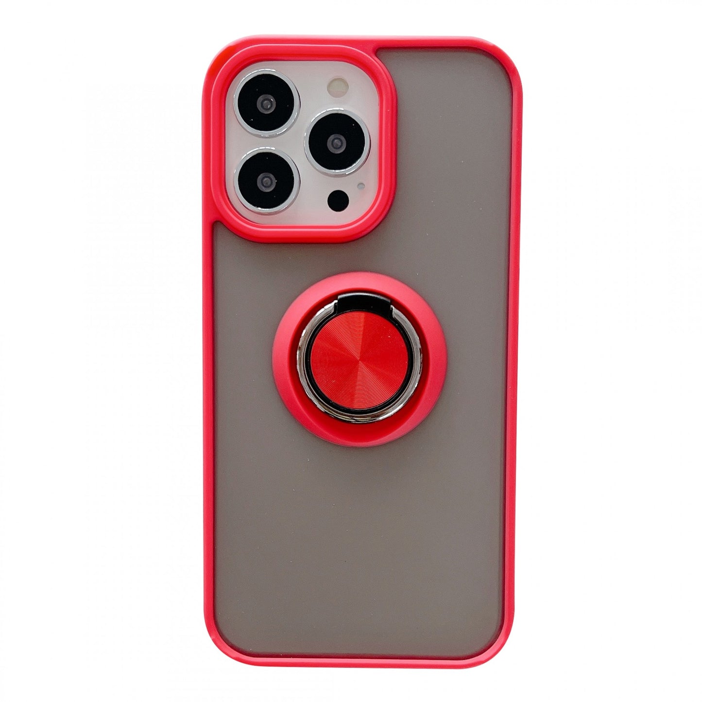 Husa de protectie Klevo compatibila cu Apple iPhone 13 Pro,Defender cu prindere inel,Rosu