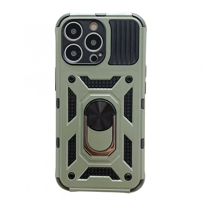 Husa de protectie Klevo compatibila cu Apple iPhone 13 Pro Defender Model 4 cu suport,Verde