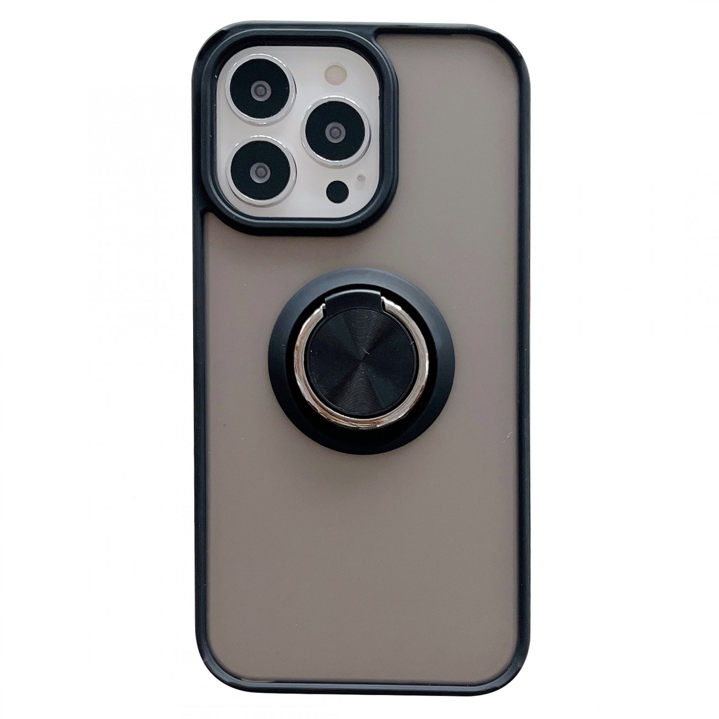 Husa de protectie Klevo compatibila cu Apple iPhone 13 Pro Max,Defender cu prindere inel,Negru