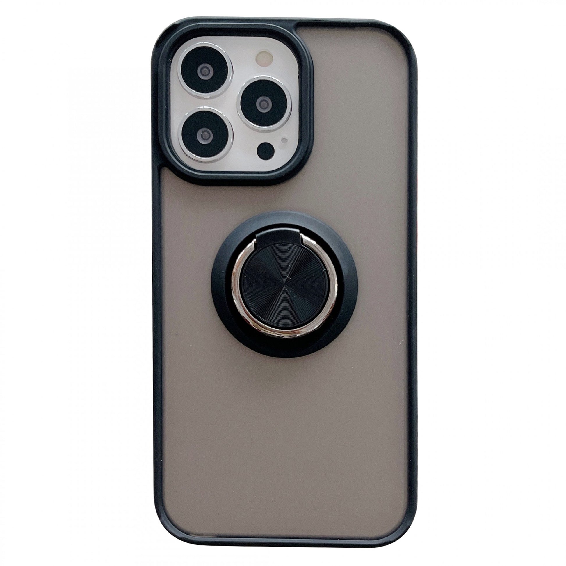 Husa de protectie Klevo compatibila cu Apple iPhone 13 Pro Max,Defender cu prindere inel,Negru
