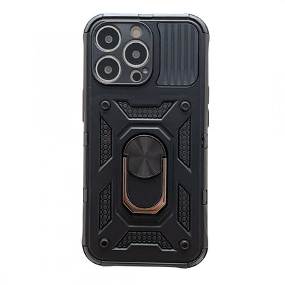 Husa de protectie Klevo compatibila cu Apple iPhone 13 Pro Max Defender Model 4 cu suport,Negru
