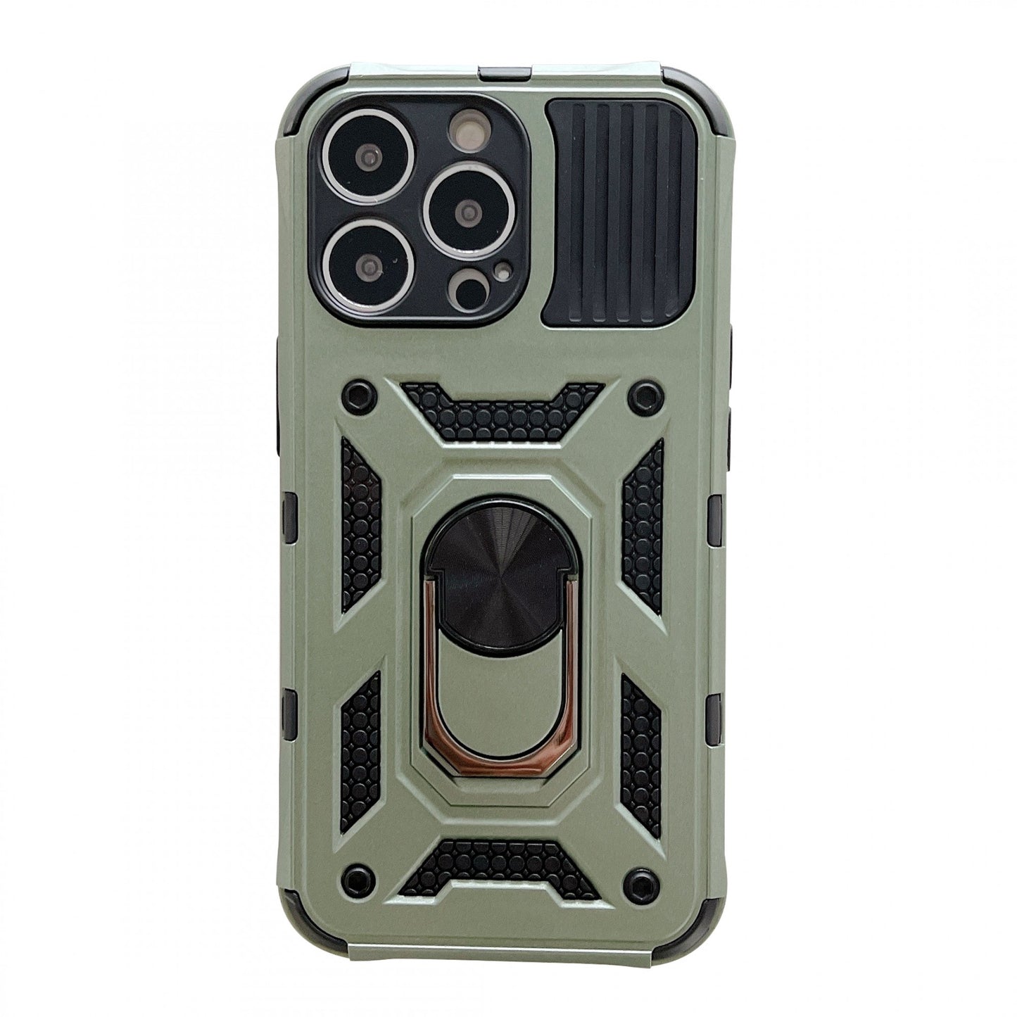 Husa de protectie Klevo compatibila cu Apple iPhone 13 Pro Max Defender Model 4 cu suport,Verde