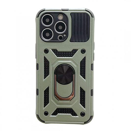 Husa de protectie Klevo compatibila cu Apple iPhone 13 Pro Max Defender Model 4 cu suport,Verde