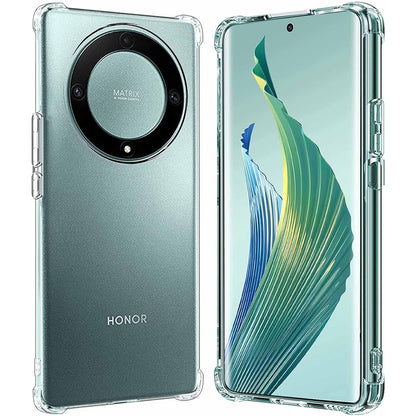Husa de Protectie, Klevo, Compatibila cu Honor Magic 5 Pro, TPU Antisoc, Protectie Colturi, 1.5 mm Transparent