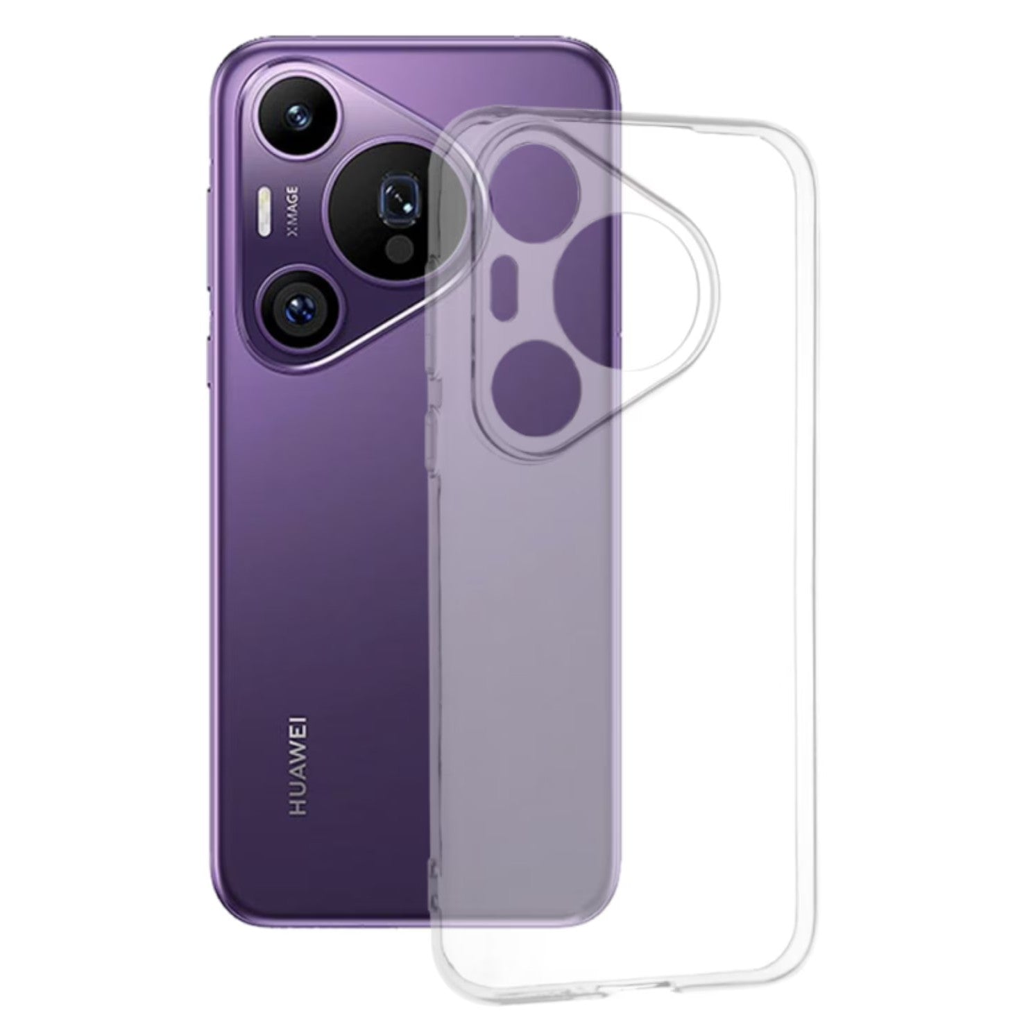 Husa de Protectie, Klevo, Compatibila cu Huawei Pura 70 Pro, TPU, Transparent