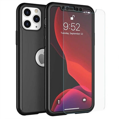 Husa de protectie Klevo compatibila cu Oppo Reno 4 Lite Full Cover 360 Negru + Folie de protectie