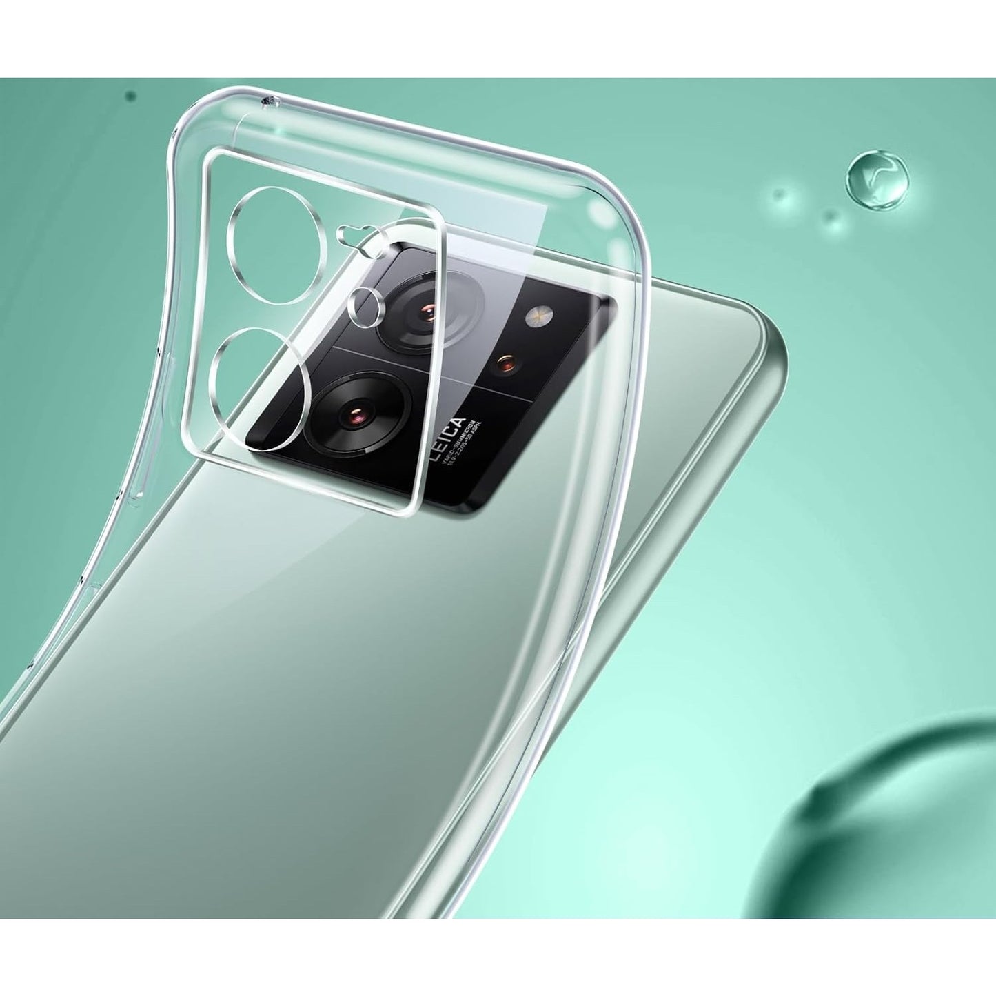 Husa Telefon, Klevo, Compatibila Xiaomi Redmi 13T/13T Pro, Carcasa TPU, Protectie Camere, 1.5 mm, Transparent