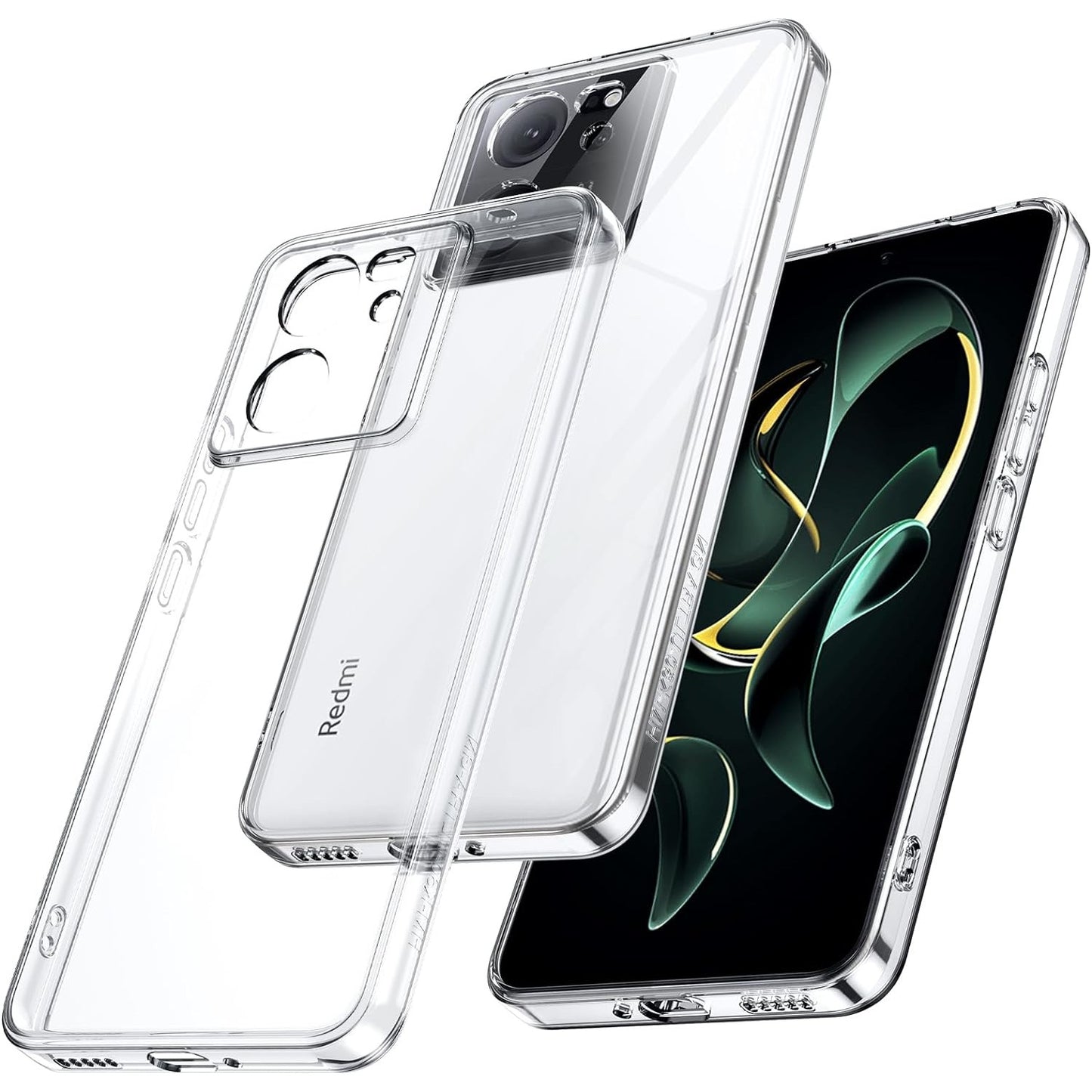 Husa Telefon, Klevo, Compatibila Xiaomi Redmi 13T/13T Pro, Carcasa TPU, Protectie Camere, 1.5 mm, Transparent