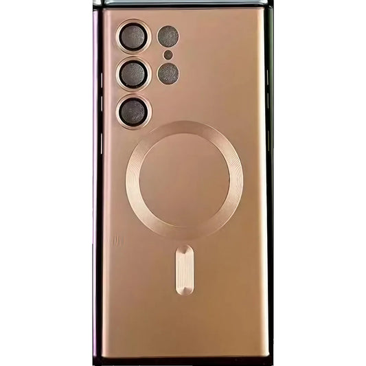Husa de protectie Klevo, cu incarcare Wireless, Tehnologie Magsafe, pentru  Samsung Galaxy S23 Plus , Rose Gold