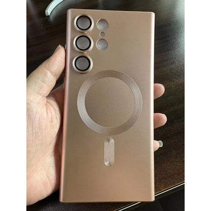 Husa de protectie Klevo, cu incarcare Wireless, Tehnologie Magsafe, pentru  Samsung Galaxy S23 , Rose Gold