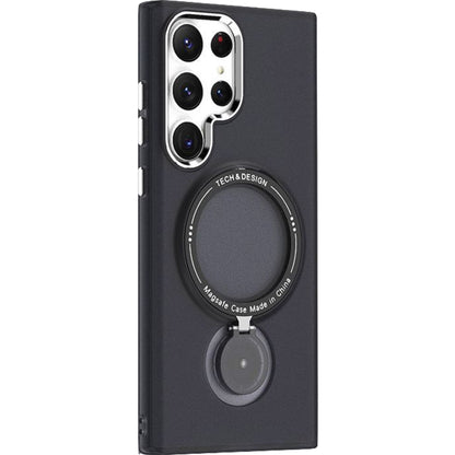 Husa de protectie Klevo, cu incarcare Wireless, Tehnologie Magsafe, TPU, Inel magnetic rotativ cu functie de suport, pentru  Samsung Galaxy S23 , Negru