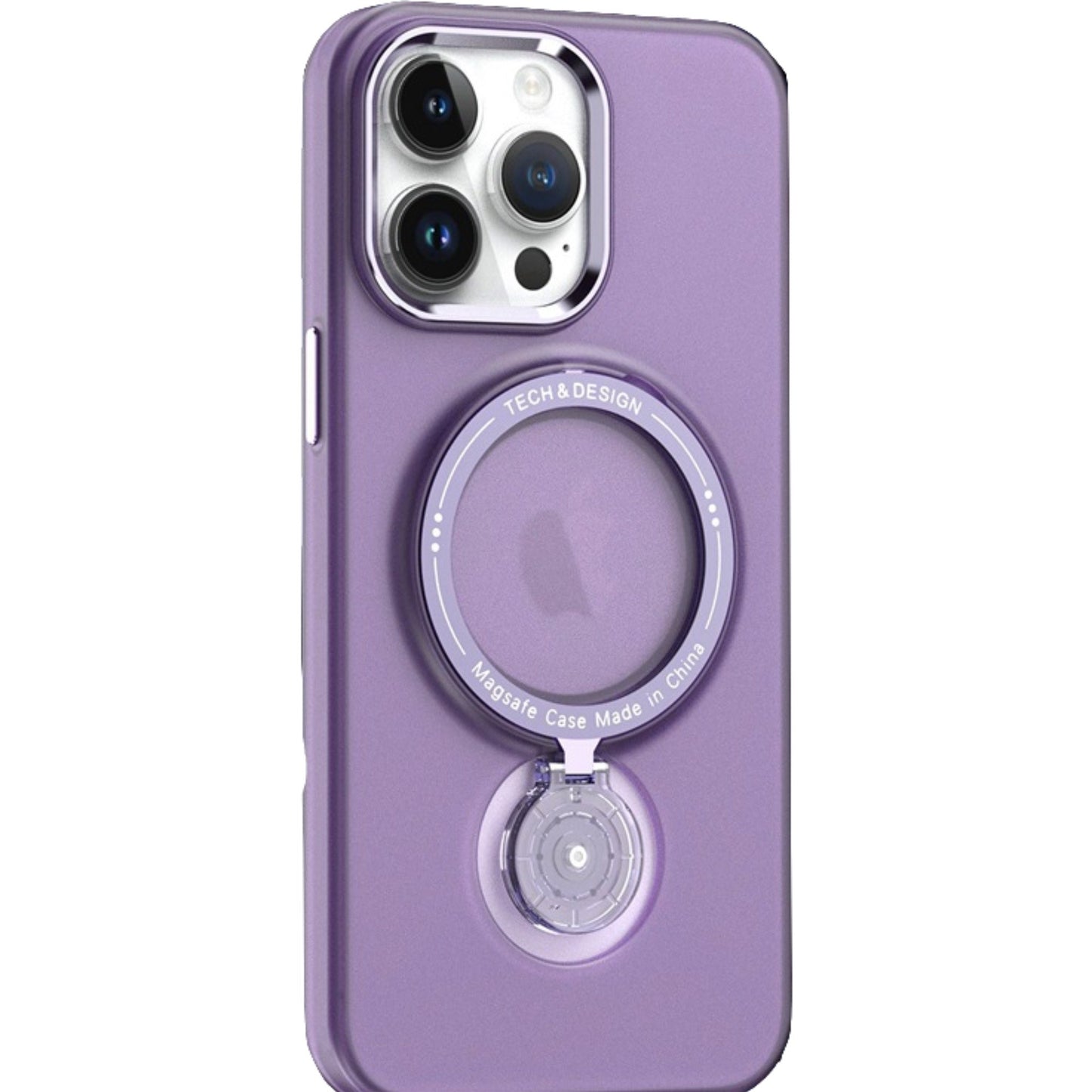 Husa de protectie Klevo, cu incarcare Wireless, Tehnologie Magsafe, TPU, Inel magnetic rotativ cu functie de suport, pentru  Samsung Galaxy S23 Plus , Mov