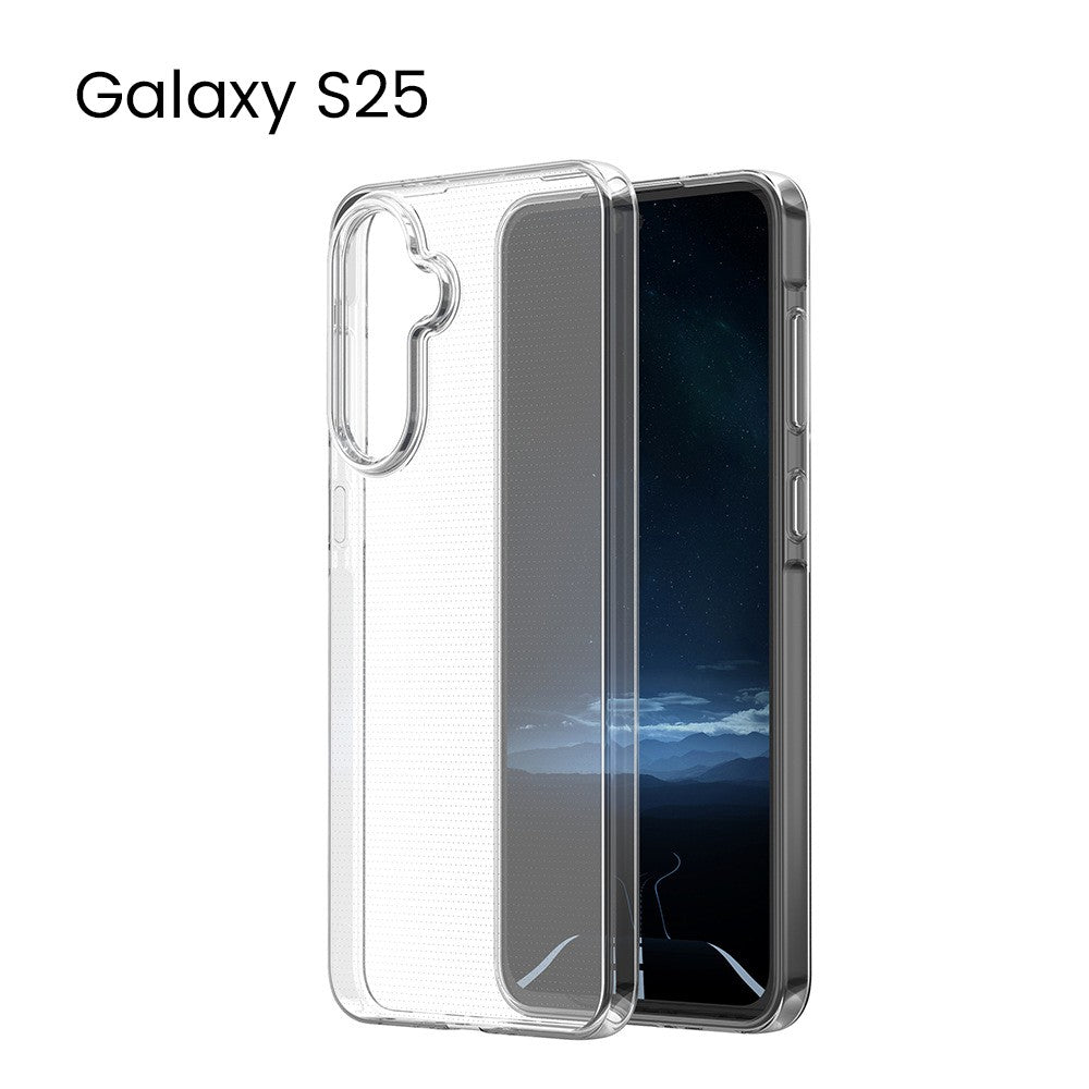 Husa de Protectie, Klevo, Husa de Protectie pentru Samsung Galaxy S25, tip Carcasa, subtire din Silicon TPU, 1 mm, Protect Plus, Transparenta