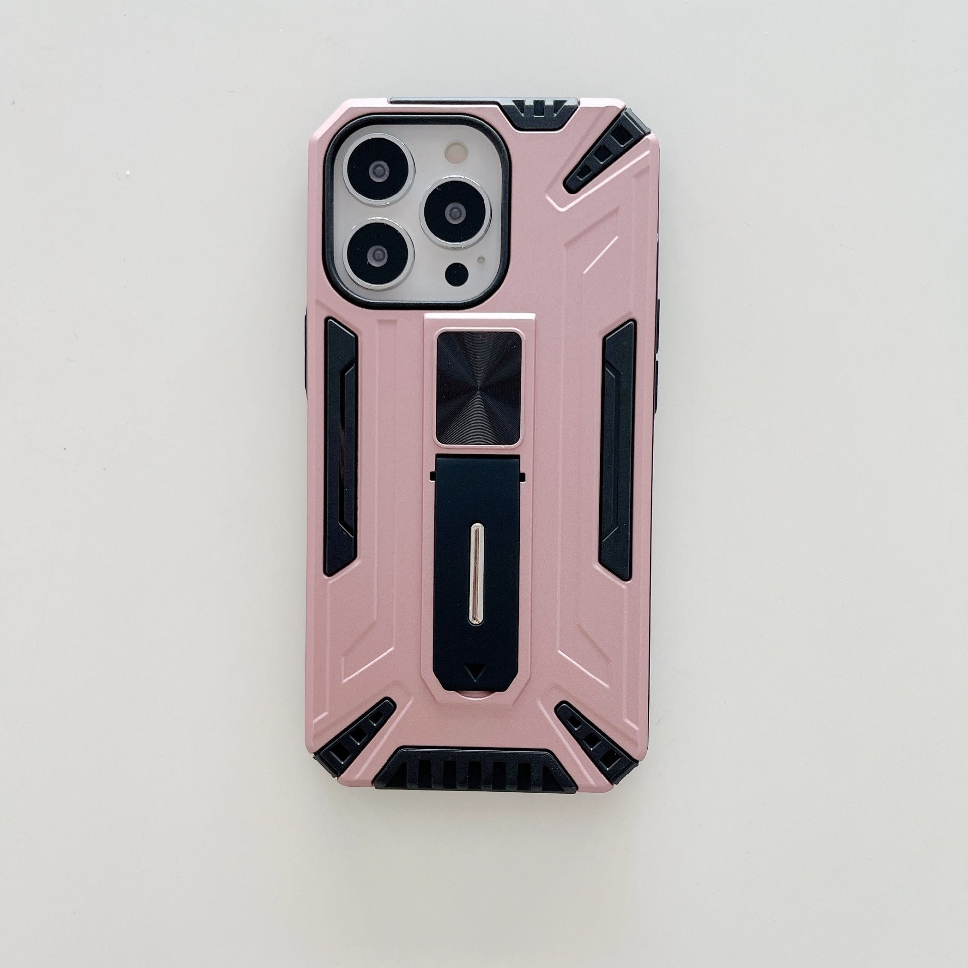 Husa de protectie Klevo pentru Apple iPhone 13 Mini Defender Sergeant Brave cu suport,Roz Auriu