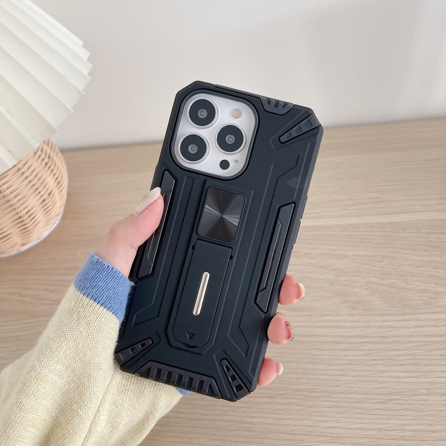 Husa de protectie Klevo pentru Apple iPhone 13 Pro Defender Sergeant Brave cu suport,Negru
