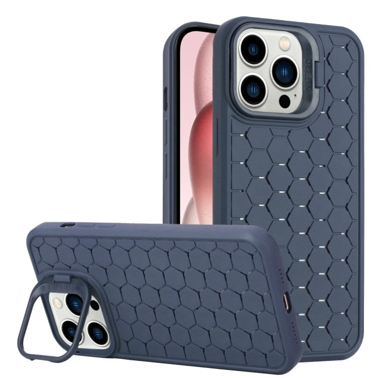 Husa de Protectie TPU, Klevo, pentru Apple iPhone 15, 3D Cube, cu Inel, Protectie Camera, Antisoc, Antizgariere, Antialunecare, Acoperire Completa, Albastru